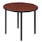 Regency Kee Folding Tables, 30 W, 30 L, 29 H, Wood, Metal Top, Cherry TBF30RNDCHBK - alternate 1